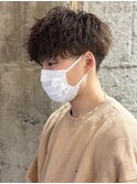 ツイストスパイラルパーママッシュメンズパーマ波巻きパーマ