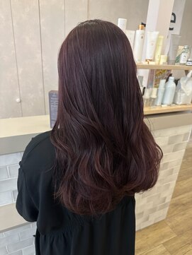 ジュエ ヘアー デザイン(Jue hair design) 深みあるパープルチェリーヘア
