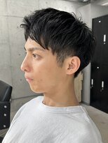 フイ 代々木(Hui)&nbsp;メンズ/アップバング/ツーブロックマッシュ/束感ショート波巻き