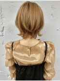 ネオウルフ×ペールベージュボブウルフ　ウルフカット