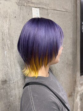 アジリ(agili) レイヤー/ショートウルフ/秋カラー/個性派/デザインカラー