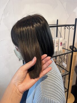 シュシュ 宜野湾店(chou chou) 黒髪/ボブルフ/ネビージュ/小顔/ワンレン/水戸/髪質改善/前髪