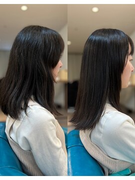 アメイズトーキョー 札幌大通(Amaz! tokyo) 小顔ネビージュワンレン/縮毛矯正/髪質改善/ツヤ髪/くせ毛