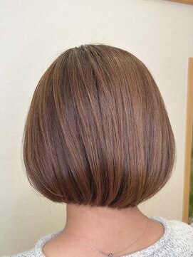 松本平太郎美容室 銀座本店 イノアカラー×バルーンボブ/30代40代50代60代