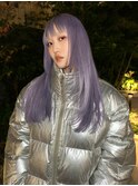 ホワイティーラベンダー×ロングレイヤー