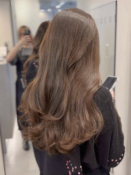 ソヨン 栄2号店(SOYON) 【ブリーチなしWカラー×オリーブベージュ】