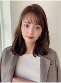 【NEW OPEN】小顔前髪あり後れ毛サイドバングメルティカラー