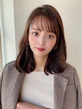 アフロートフクオカ(AFLOAT FUKUOKA) 【NEW OPEN】小顔前髪あり後れ毛サイドバングメルティカラー