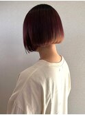 レッドブラウン 暖色カラー 髪質改善トリートメント 艶髪 30代