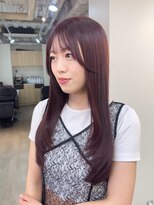 ヒョンミョン ライズバイレボ 柏西口店(hyon myon/RISEbyREVO)&nbsp;ボルドーカラー/レイヤーカット/顔周りカット