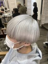 アオアクア 新越谷店(AO-AQUA)&nbsp;ホワイトマッシュ,メンズヘア,ケアブリーチ,ハイトーンカラー