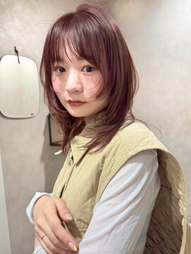 ガーデン 渋谷(GARDEN) レイヤーカット ブリーチなしカラー 伸ばしかけヘア