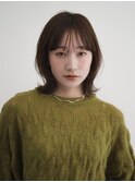 ミルクティーブロンド/デジタルパーマ/ニュアンスウルフ