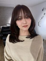 エトワ 中央店(etoi)&nbsp;大分ハッシュカット胸上鎖骨下ミディアムレイヤースタイルかるめ