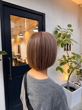 ヘアー アトリエ イチ(hair atelier iti) 白髪ぼかしハイライト×ボブ