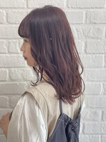 インデックスヘアーユー 錦糸町店(in'dex hair - U)&nbsp;ピンクベージュダブルカラーインナーカラーケアブリーチ錦糸町