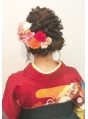 卒業式ヘアセット袴着付☆やらから和髪