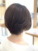 ヘアースペース アモール(Hair Space Amor) 濃いめベージュ×ショートボブ