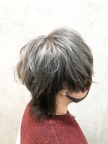 ヘアガーデン オフ(hair garden off)&nbsp;シルバー×ブラック ツートーンウルフ