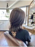ロブヘア/くびれミディアム/くびれレイヤー/10代20代30代
