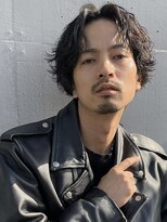 ツイストスパイラルパーマ波巻きスパイラルツーブロック