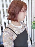 ピンクベージュ*外ハネボブ*