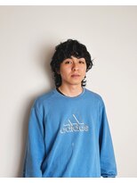 楪(yuzuriha) men's wolf perm 