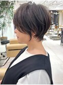 ショートボブ髪型30代40代50代前髪あり前髪なし【橋本】