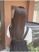 オリーブカラー/透明感カラー/髪質改善
