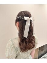 ハーフアップ♪yu