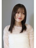 縮毛矯正 × ミディアムレイヤー