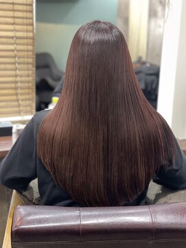 ルアン(Luan) ロング×ピンクブラウン【横浜／横浜駅】