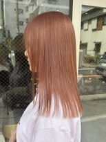 クム 横浜(qumu)&nbsp;【qumu 横浜】ブリーチ1回ピンクベージュ×ケアブリーチ