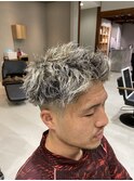短髪フェードメッシュ