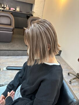 ブレンド 渋谷(BLend) 前髪アンブレラカラーこなれミディイメチェンウェーブパーマ