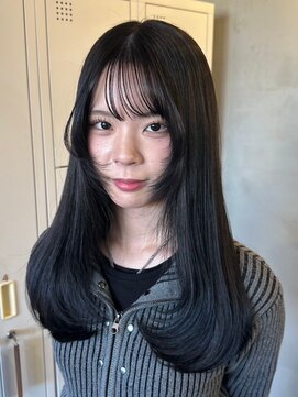 エンター 天神店(ENTER) 顔まわりレイヤー/黒髪/ツヤ髪/ENTER 天神店