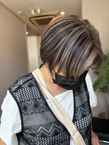 アイディー  高知(id)&nbsp;-高知 id-【白髪ぼかし】白髪活かしハイライト