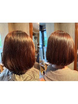 お客様の髪質やクセを見極め、あなたの髪に合わせたヘアケアをご提案♪お手入れ方法もアドバイス◎