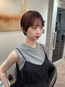 アルテフィーチェ 梅田(artefice) ショートスタイル×ピンクブラウン