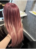 ピンクカラー×エクステ