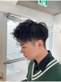 爽やかモテ髪アップバング/ツーブロック刈り上げ