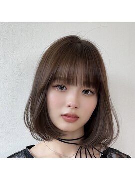 ロンドブルーム 天神大名店(Lond Bloom) 暗めグレージュロングボブヘア