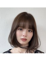 ロンドブルーム 天神大名店(Lond Bloom) 暗めグレージュロングボブヘア