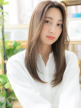 カバーヘア ブリス 上尾西口店(COVER HAIR bliss) ■かきあげ前髪前下がりレイヤーロング308-2上尾20代30代40代