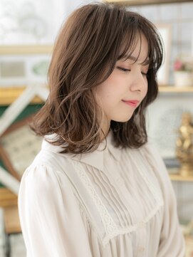 カバーヘア ブリス 上尾西口店(COVER HAIR bliss) ■イヤリングカラーミディアムウルフカット401-4上尾10代20代