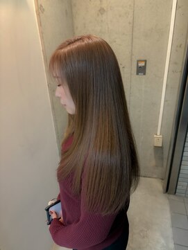 ブリーチあり　透明感ブラウンベージュ