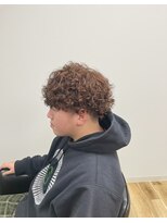 シエルクレール(Ciel Clair)&nbsp;プードルパーマ×ブラウンカラー