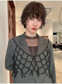 ボブパーマショートウルフレイヤーパーマショートパーマ