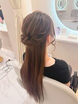 クラン 北新地店(Clan)&nbsp;ストレートハーフアップ/北新地ヘアセット