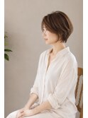 大人ショートレイヤー×丸みショート